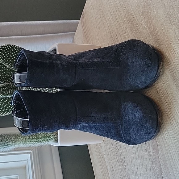 rag & bone Newbury blue and black suede booties - Picture 4 of 8